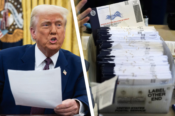 ராணுவத்தினர் தவிர யாருக்கும் தபால் ஓட்டு கிடையாது; டிரம்ப் அதிரடி | Mail In Voting Only Military Personnel Trump