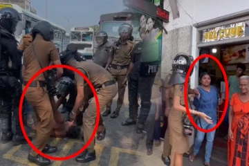 கொழும்பில் பதற்றம்! போராட்டக்காரரின் ஆடையை களைந்த காவல்துறையினர்