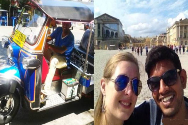 பிரான்ஸ் அழகியை காதலித்து திருமணம் செய்த முச்சக்கரவண்டி சாரதி! | Three Wheeler Driver Beauty France And Got Married