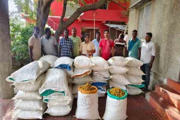 இலங்கைக்கு கடத்தப்படவிருந்த 1,600 கிலோ மஞ்சள் கைப்பற்றப்பட்டது