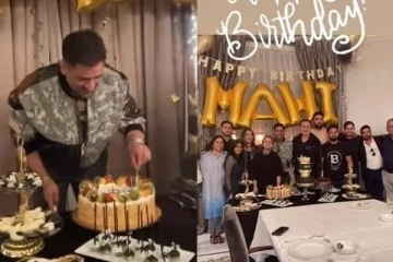 லண்டனில் குடும்பத்தாருடன் பிறந்தநாள் கொண்டாடிய தோனி! மனைவி வெளியிட்ட வீடியோ, புகைப்படங்கள்