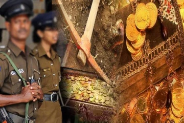 நள்ளிரவில் வீட்டில் குழி தோண்டி பொலிஸாரை அச்சுறுத்திய பெண்கள்