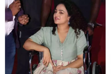 திருச்சிற்றம்பலம் பட ஆடியோ விழாவிற்கு வீல் சேரில் வந்த நித்யா மேனன்! என்ன ஆனது?