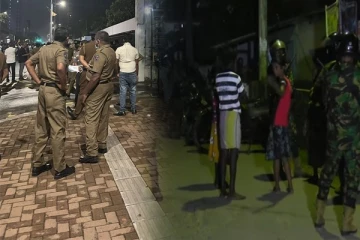 பொலிஸ் நிலையத்திற்குள் நுழைய முயன்ற மக்களால் பதற்றம் - 38 முறை வானத்தை நோக்கிச் சுட்ட பொலிஸார்