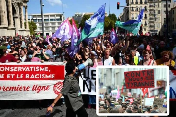 பிரான்ஸில் புதிய பிரதமர் தெரிவிற்கு எதிராக வெடித்துள்ள பாரிய போராட்டம்