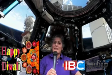 விண்வெளியில் இருந்து வந்த தீபாவளி வாழ்த்து