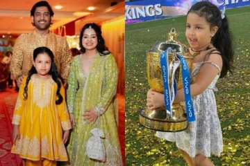 எம் எஸ் தோனியின் 10 வயது மகள் ஷிவா தோனியா இது!! இப்படி வளர்ந்துட்டாங்களே...