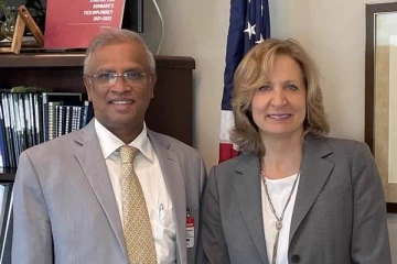 குற்றவியல் நீதிக்கான அமெரிக்க தூதுவருடன் எம்.ஏ. சுமந்திரன் சந்திப்பு