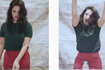 என்னால முடியும் உங்களால் செய்ய முடியுமா?  : தனது ரசிகர்களுக்கு சேலஞ்ச் விட்ட சன்னிலியோன்