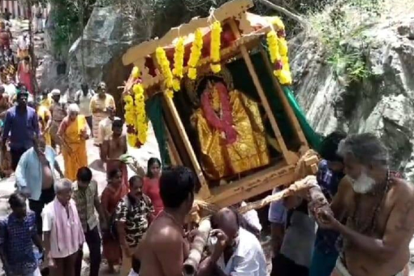 ஆண்டிற்கு ஒரு முறை மஞ்சள் நிறமாக மாறும் குற்றாலம் அருவி - காரணம் தெரியுமா | Courtrallam Falls Turns Yellow On Chitra Pournami