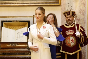 leonor කුමරිය දිව්රුම් දෙයි.