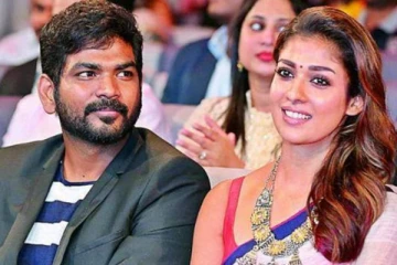 கணவர் விக்னேஷ் சிவன் தலையில் துண்டை போட வைத்த நடிகை நயன்தாரா