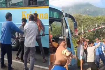 தமிழக போலீசார் மீது தாக்குதல் - உத்திரபிரதேச சுற்றுலா பயணிகள் அட்டூழியம்