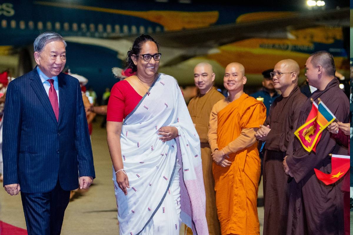 வியட்நாம் ஜனாதிபதி இலங்கை வந்தடைந்தார் | Vietnamese President Sri Lanka Official Visit
