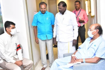 ராமதாஸ் எப்படி இருக்கிறார்? நேரில் சென்று நலம் விசாரித்த துரை வைகோ!