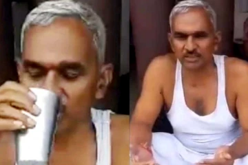 கொரோனா தொற்று ஏற்படாமல் இருக்க பசு மாட்டு சிறுநீரை குடிக்கும் பா.ஜ.க எம்எல்ஏ!