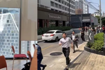 மியான்மரில் பாரிய நிலநடுக்கங்கள்; அலறியடித்து ஓடிய மக்கள்!