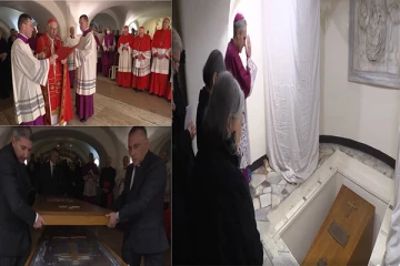 போப் பதினாறாம் பெனடிக்ட்டின் அடக்கம் செய்யப்பட்ட கல்லறையின் நெகிழ்ச்சியான நிமிடங்கள்