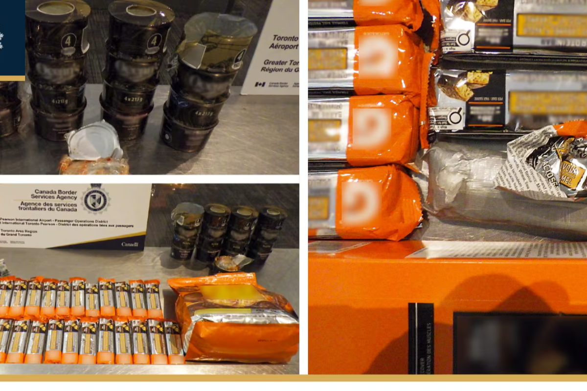 கனடாவில் உணவுப் பொருட்களுக்குள் கடத்தப்பட்ட பொருள் | Cbsa Seizes 8 Kilograms Of Meth Hidden In Food