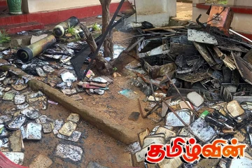 திருகோணமலையில் பாடசாலையொன்றின் நூலகத்தில் தீ!