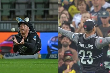 மிரண்டு போன பேட்ஸ்மேன்…சூப்பர்மேன் கேட்ச் எடுத்த நியூசிலாந்து வீரர்: பிரமிப்பான வீடியோ