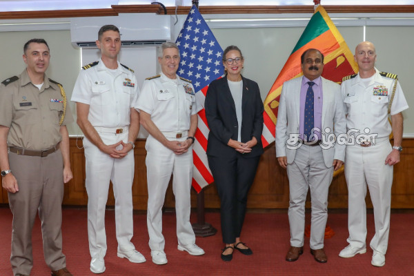 அமெரிக்க பசுபிக் கடற்படை கட்டளைத் தளபதி- பிரதி அமைச்சர் இடையில் முக்கிய பேச்சு | Admiral Stefan Kohler Meet Aruna Jayasekara அமெரிக்க பசுபிக் கடற்படை கட்டளைத் தளபதி- பிரதி அமைச்சர் இடையில் முக்கிய பேச்சு | Admiral Stefan Kohler Meet Aruna Jayasekara