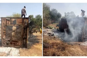 மாலியில் பயங்கரவாதிகள் தீ வைத்து எரித்த பேருந்தில் 33 பயணிகள் பலி