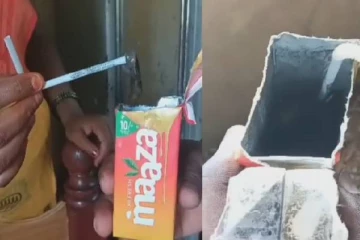 பழ ஜூஸ் பாக்கெட்டில் இறந்து கிடந்த எலி! வெளியான புகைப்படம்