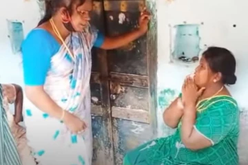 திருநங்கையின் காலில் விழுந்து கதறும் பெண்... மன்னிச்சிடுங்க... தெரியாம செஞ்சிட்டேன்!   தீயாய் பரவும் அலறல் காட்சி