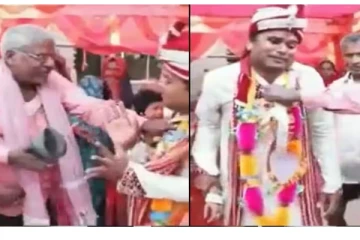 மாப்பிள்ளையை மணமேடையிலேயே செருப்பால் அடித்த மாமனார் - வைரல் வீடியோ