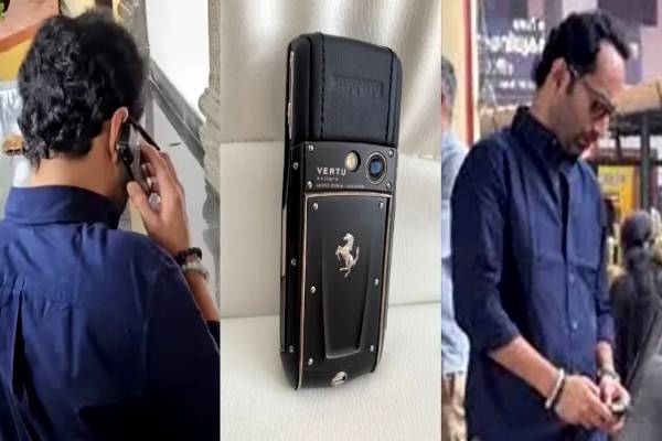 பட்டன் போனுடன் வந்த பகத் பாசில்- அதன் விலை எத்தனை லட்சம் தெரியுமா? | Fahadh Faasil Vertu Phone Price Details In Tamil