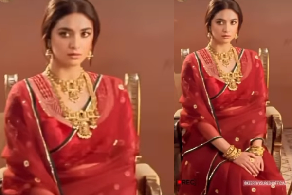 கழுத்து நிறைய தங்கத்துடன் நடிகை கீர்த்தி சுரேஷ்.. வெளிவந்த புகைப்படம் | Keerthy Suresh Jewels Photos