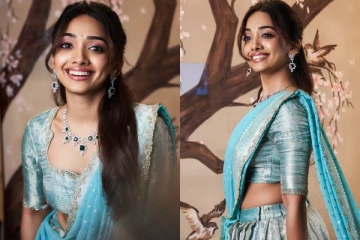 குடும்பஸ்தன் பட நடிகை சான்வே மேக்னா அழகிய போட்டோஷூட்