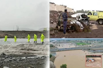 ஓமனில் வெள்ளத்தில் சிக்கி 18 பேர் பலி