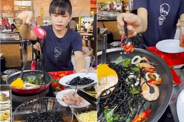 அறிமுகமாகியுள்ள கருப்பு நிற நூடுல்ஸ்! சாப்பிடத்தயாரா, எங்கு தெரியுமா? வைரலாகும் வீடியோ காட்சி