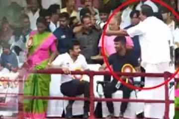 மகனின் நண்பர்களுக்காக கலெக்டரை மேடையில் இருந்து அகற்றிய உதயநிதி? அண்ணாமலை ஆவேசம்