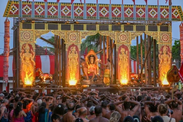 வரலாற்றுச் சிறப்புமிக்க யாழ். நல்லூர் ஆலய வீதிகளுக்கு பலத்த பாதுகாப்பு (Video)