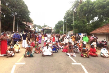 அறிவித்தலை மீறி வந்த பக்தர்களால் நல்லூர் ஆலயச் சூழலில் ஏற்பட்ட பதற்ற நிலை