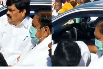 ஜெயலலிதாவாக மாறிய எடப்பாடி ..காலில் விழுந்த ராஜேந்திர பாலாஜி : சிரித்த எடப்பாடி பழனிசாமி