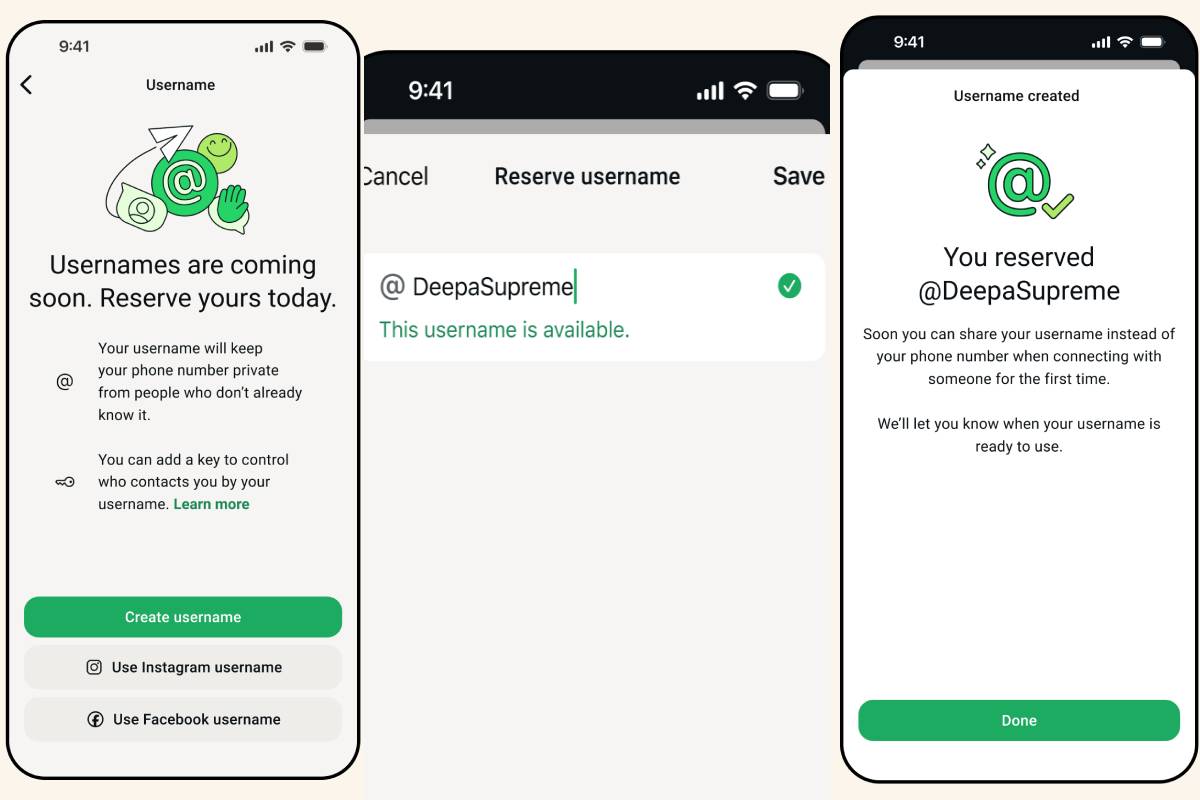 வாட்சப்பில் வருகிறது username அம்சம் - இனி மொபைல் எண் இல்லாமலே பேசலாம் | Whatsapp Rollout Username Reserve Feature