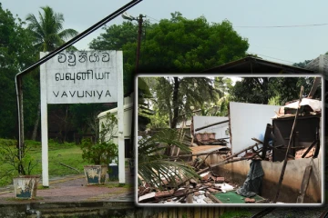 தமிழர் பகுதியில் இடிந்து வீழ்ந்த வீடு: தெய்வாதீனமாக உயிர் தப்பிய இருவர்