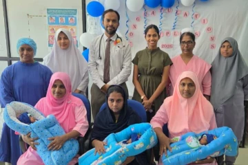 தமிழர் பகுதியில் நெகிழ்ச்சி சம்பவம் ; 34 வாரங்களிலேயே ஒரே பிரசவத்தில் பிறந்த மூன்று குழந்தைகள்