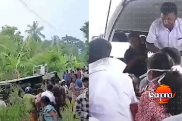 තලාවේ බස් අනතුරින් 40කට තුවාල - උසස් පෙළ සිසුවෙක් මරුට [UPDATE]