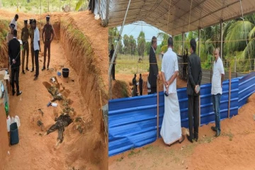அகழ்வுப் பணிகளை பார்வையிட்ட தமிழ் தேசிய மக்கள் முன்னணி நாடாளுமன்ற உறுப்பினர்கள்