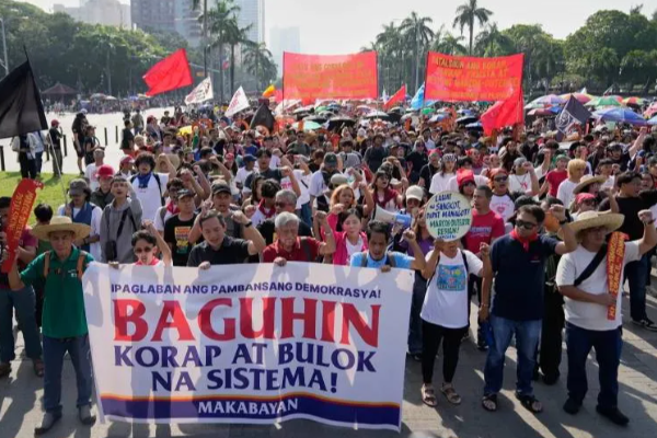 பிலிப்பைன்ஸில் ஊழலுக்கு எதிராக ஆர்ப்பாட்டம் | Protest Against Corruption In The Philippines