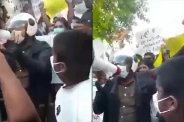 அரசாங்கத்திற்கு தொடரும் அழுத்தம் - பொது மக்களுடன் இணைந்த பொலிஸ்