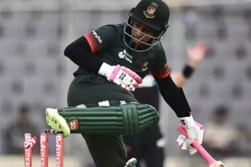 வித்தியாசமான முறையில் அவுட்டான வங்கதேச வீரர்! வீடியோ வைரல்