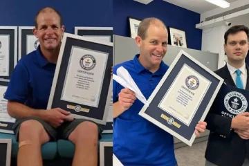 லண்டனில் ஒரே நாளில் 15 கின்னஸ் உலக சாதனைகள் படைத்த நபர்! மொத்தம் 250..யார் அவர்?