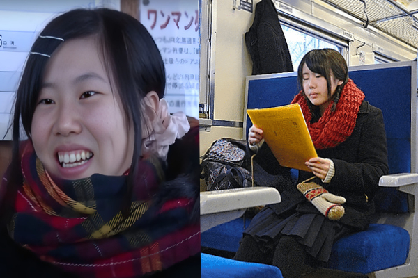 japan railway station for one girl