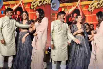 நிகழ்ச்சி மேடையில் நடிகையை தள்ளிவிட்ட பிரபல நடிகர்.... மாறிய பிரபலத்தின் முகம்